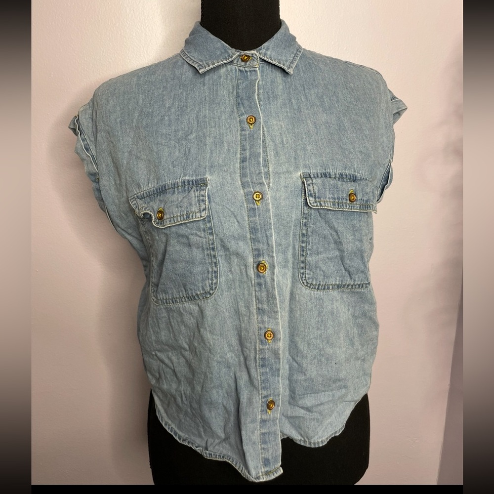 Forever 21 Denim Button-Up Shirt
